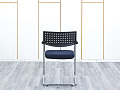 Конференц кресло для переговорной  Синий Ткань VITRA VISAVIS  (КДТН1-28113)