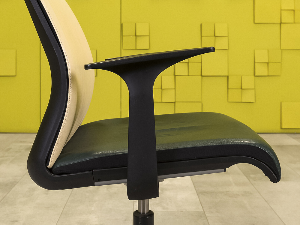 Комплект из 2-х кресел для переговоров Think Steelcase Кожа Зелёный США  УГКВк-13049