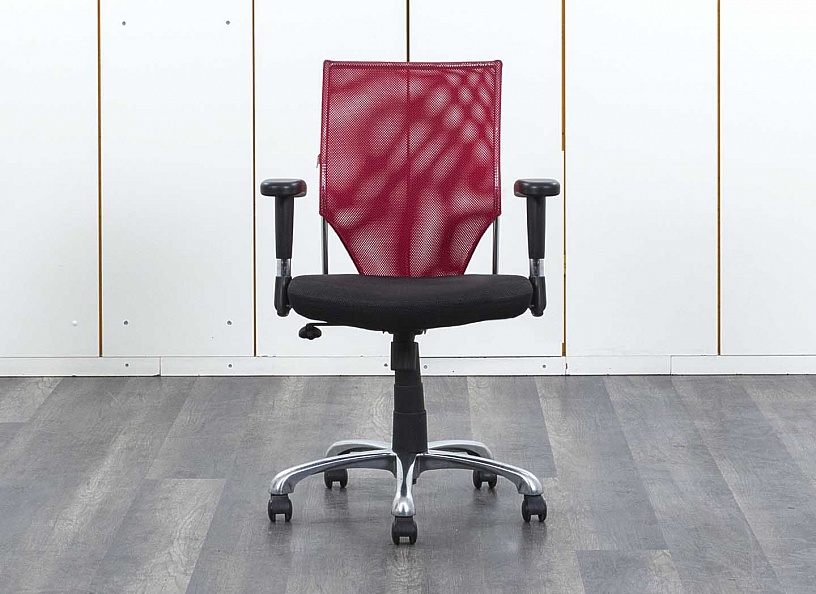 Офисное кресло для персонала   Сетка Красный   (КПСК-27092)