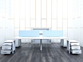 Комплект офисной мебели Herman Miller 2 800х1 630х750 ЛДСП Белый   (КОМБ1-30033)