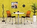 Обеденный стол Steelcase ЛДСП Белый Франция  СГОБ-04026