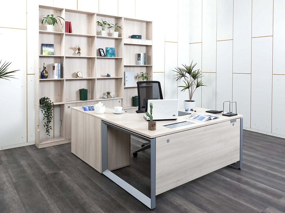 Кабинет руководителя SteelCase 1 600х2 000х750 ЛДСП Клен   (КРВ-26112)