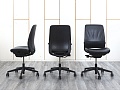 Офисное кресло для персонала  SteelCase Кожа Черный   (КПКЧ-30074)