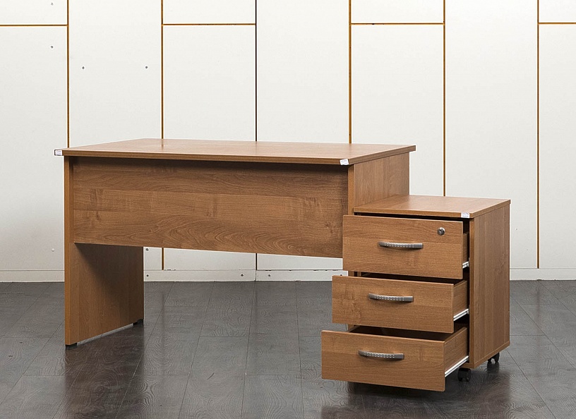 Комплект офисной мебели стол с тумбой  1 190х700х750 ЛДСП Ольха   (СППЛК-14071)