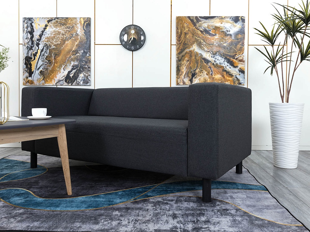 Офисный диван  Ткань Серый   (ДНТС-30094)