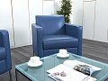 Мягкое кресло Herman Miller Кожа Синий   (Комплект из 2-х мягких кресел КНКНК-13112)