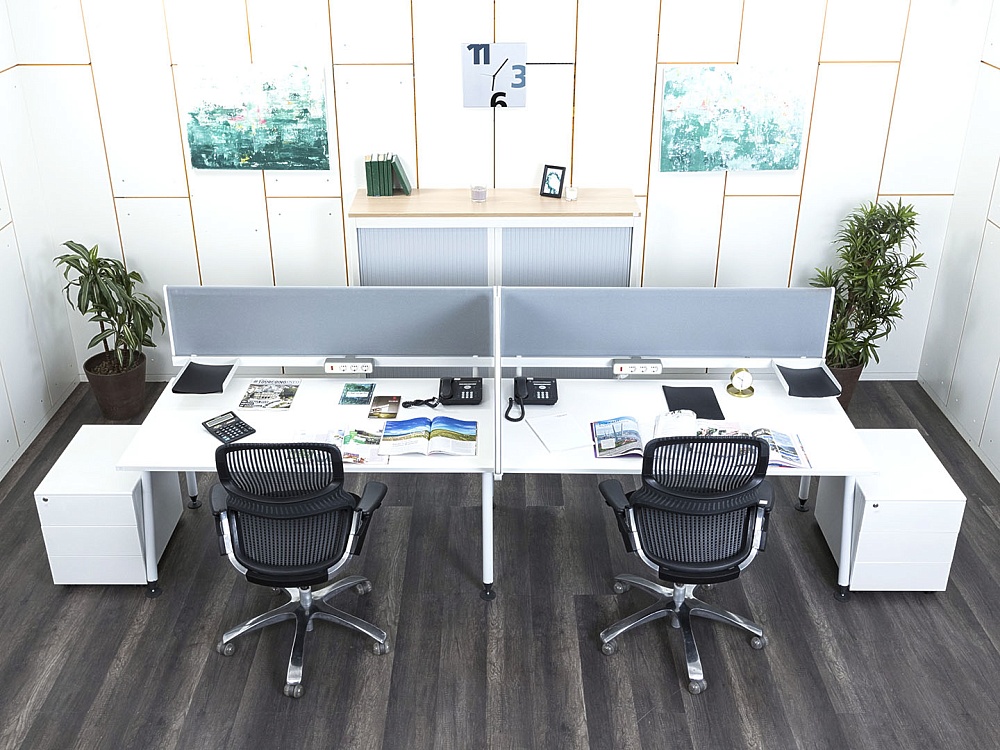 Комплект офисной мебели Herman Miller 3 200х880х1 180 ЛДСП Белый   (КОМБ2-13112)