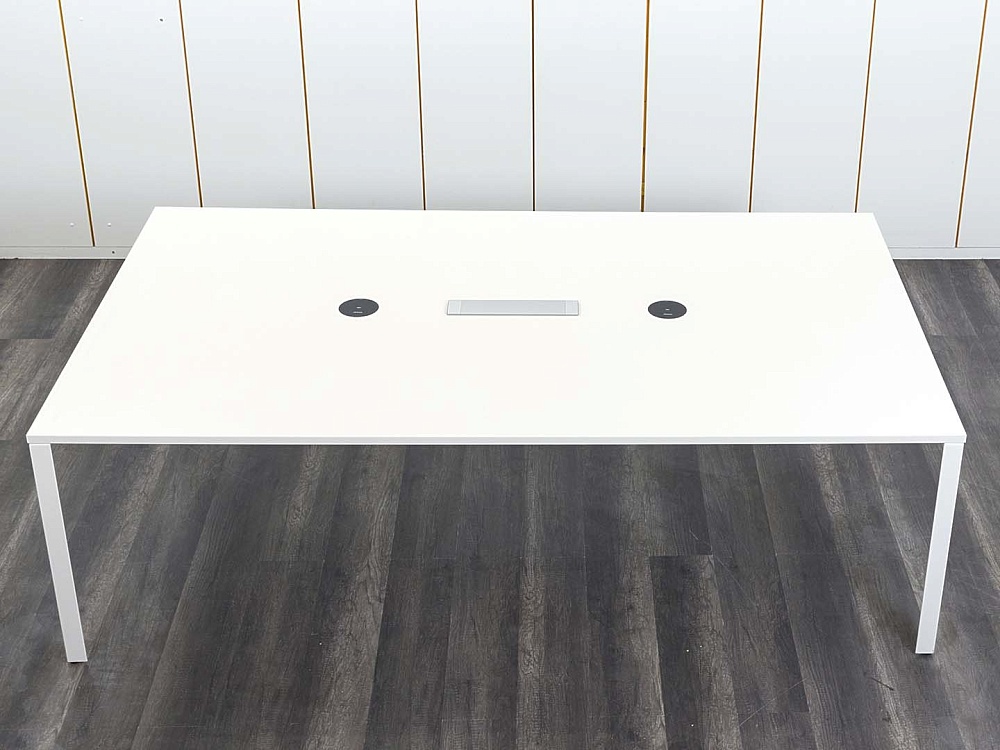 Офисный стол для переговоров Herman Miller 2 400х1 400х750 ЛДСП Белый   (СГПБ-02122)