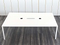 Офисный стол для переговоров Herman Miller 2 400х1 400х750 ЛДСП Белый   (СГПБ-02122)