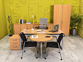 Кабинет руководителя  Steelcase ЛДСП Ольха Франция  КРЛ-04026