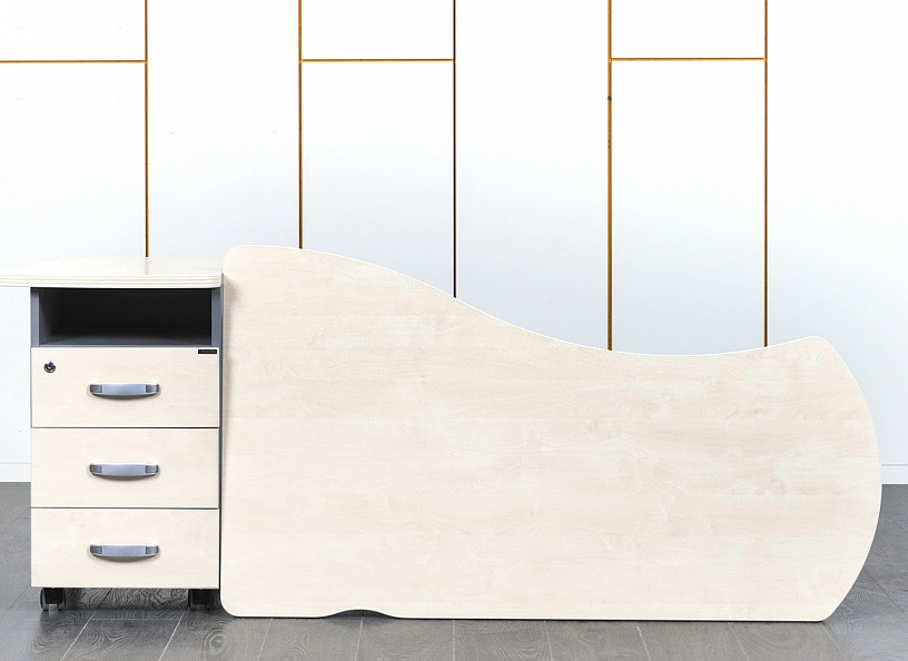 Комплект офисной мебели стол с тумбой Berlin 1 400х790х750 ЛДСП Клен   (СПЭВКп-28030)