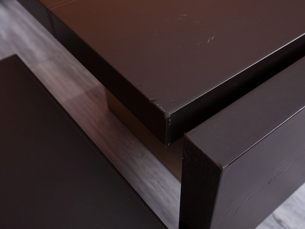 Кабинет руководителя UFFIX 2 200х2 485х760 Кожа Коричневый The Element  (КРК-22104)