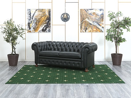 Офисный диван BM Style Кожа Зеленый CHESTER   (ДНКЗ-10074)