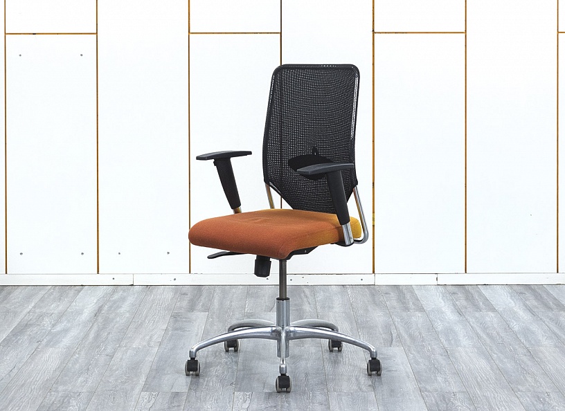 Офисное кресло для персонала   Ткань Оранжевый   (КПТО-19123)