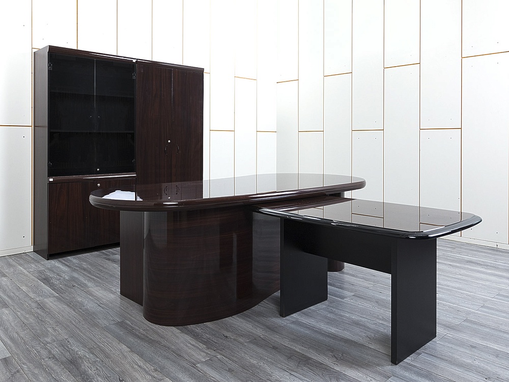 Кабинет руководителя GOODFURNITURE 2 500х2 100х770 МДФ Махагон Perth  (КРШ-13054)