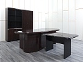 Кабинет руководителя GOODFURNITURE 2 500х2 100х770 МДФ Махагон Perth  (КРШ-13054)