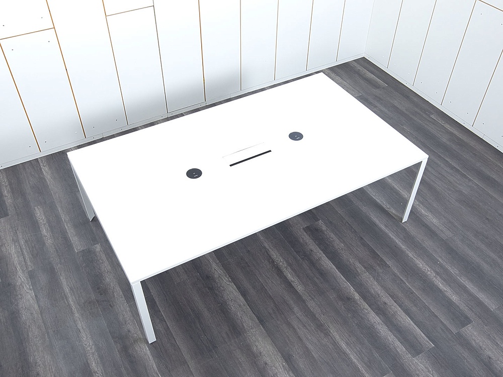 Офисный стол для переговоров Herman Miller 2 400х1 400х750 ЛДСП Белый   (СГПБ-20033)