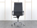 Офисное кресло руководителя  LUXY Кожа Черный Light A  (КРКЧ-11070)