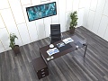 Стол для руководителя  1 800х800х740 Шпон Венге   (СРЕк-11082)