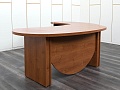 Стол для руководителя Камбио 2 220х1 950х750 ЛДСП Груша Boss  (СРГ-25013)