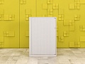 Шкаф для документов офисный  Steelcase ЛДСП Серый Франция  ШД1ДС2-27046