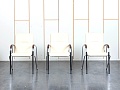Конференц кресло для переговорной  Бежевый Дерево/кожзам    (УДКБ(Самба.Под.Орех))