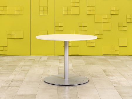 Офисный стол для переговоров 1000x1000x750 ЛДСП Серый Импорт_СГКС2-251223