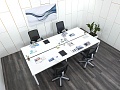 Комплект офисной мебели Herman Miller 3 200х1 650х750 ЛДСП Белый   (КОМБ1-25082)