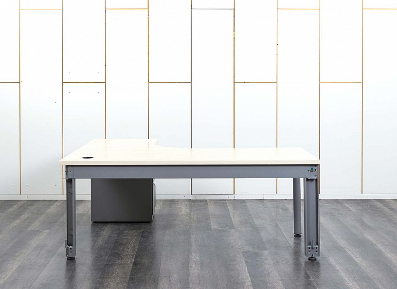 Комплект офисной мебели стол с тумбой Bene 1 830х1 625х720 ЛДСП Бук   (СПУВКп-09112)