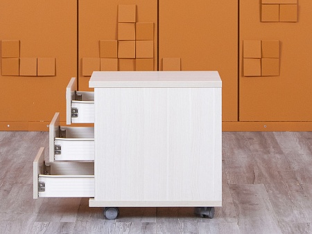 Офисная тумба выкатная  320х520х550 ЛДСП Дуб молочный   (ТВ3ЯВ3-18085) Офисная тумба выкатная  320х520х550 ЛДСП Дуб молочный   (ТВ3ЯВ3-18085)