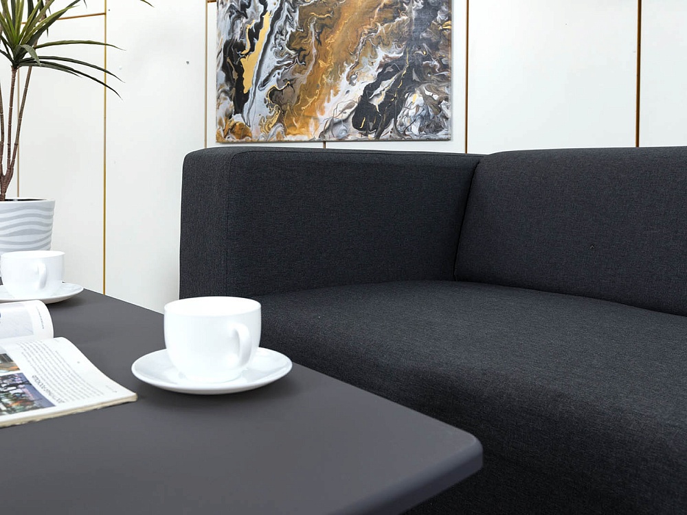 Офисный диван  Ткань Серый   (ДНТС-30094)