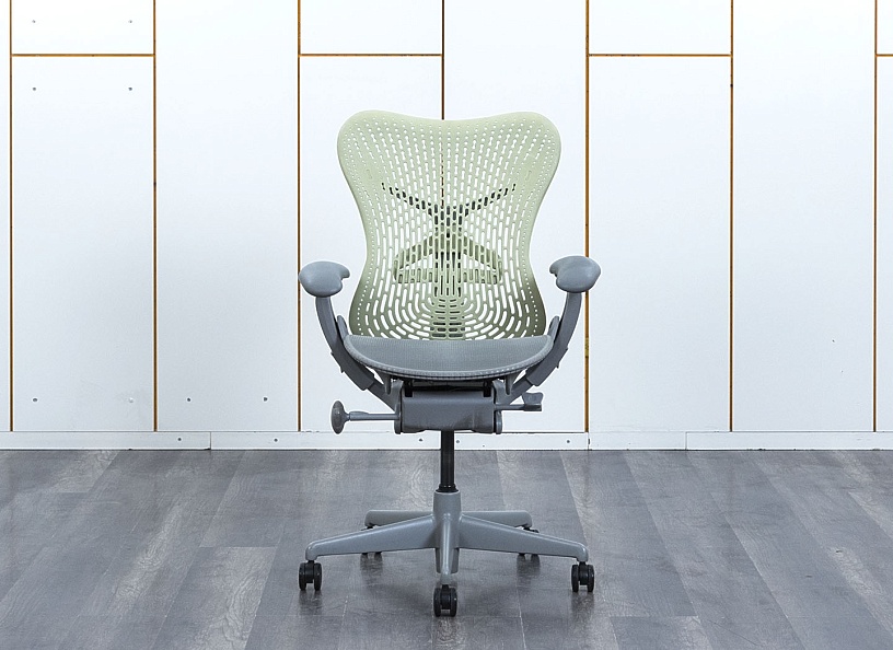 Офисное кресло руководителя  Herman Miller Сетка Зеленый Mirra  (КРСЗ-10053)