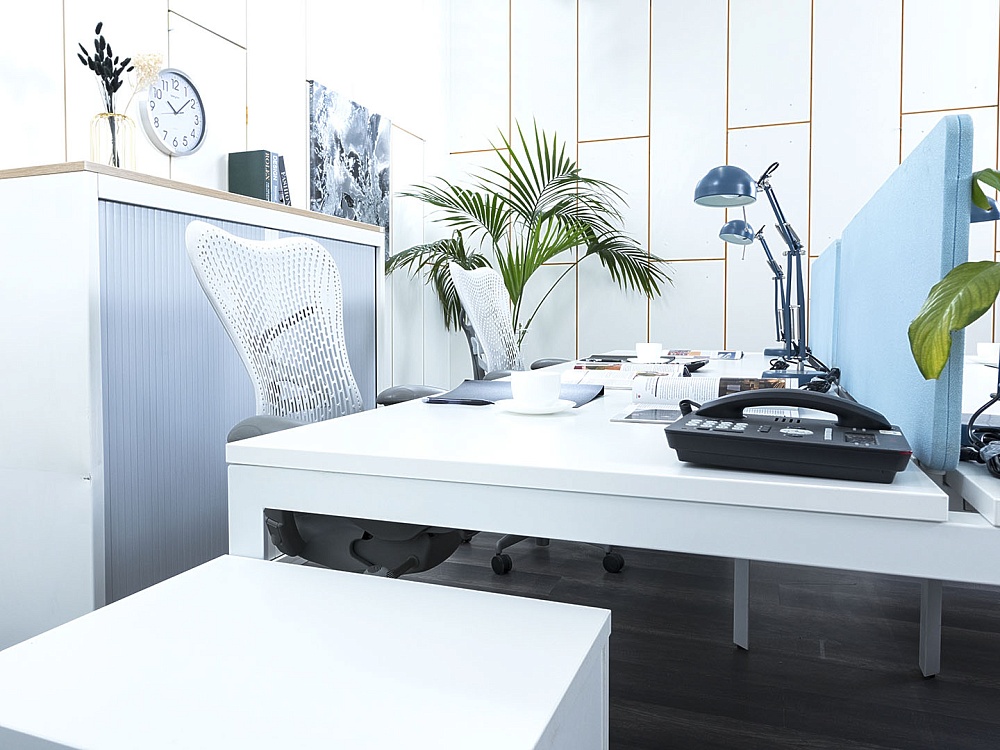 Комплект офисной мебели Herman Miller 2 800х1 630х750 ЛДСП Белый   (КОМБ1-30033)