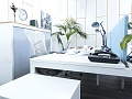 Комплект офисной мебели Herman Miller 2 800х1 630х750 ЛДСП Белый   (КОМБ1-30033)