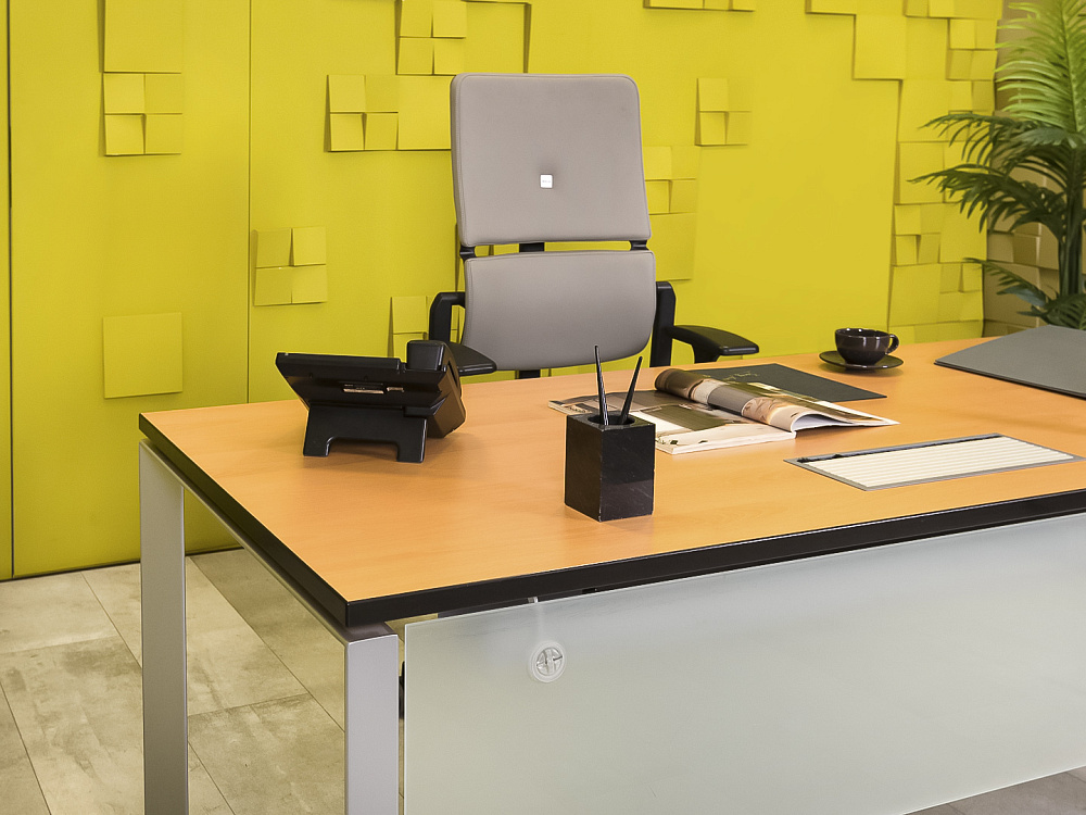 Стол для руководителя   Steelcase ЛДСП Ольха Германия  СРПЛ-30016