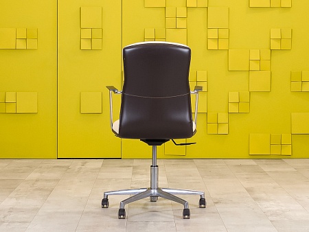 Офисное кресло руководителя на колесах Codutti Кожа Бежевый; Коричневый Италия_КРКБ-09021