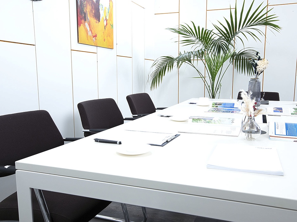 Офисный стол для переговоров Herman Miller 2 400х1 400х750 ЛДСП Белый   (СГПБ-20033)