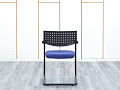 Конференц кресло для переговорной  Синий Ткань VITRA VISAVIS 2  (КДТН-28113)