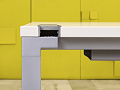 Офисный стол прямой Steelcase ЛДСП Белый Франция  СППБ-04026