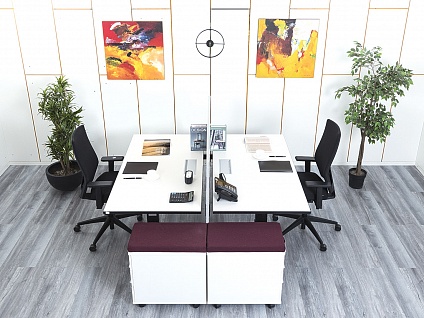 Комплект офисной мебели Haworth 1 600х1 690х1 190 ЛДСП Белый   (КОМБ-09113)