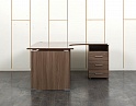 Купить Комплект офисной мебели стол с тумбой  1 600х1 100х750 ЛДСП Зебрано   (СПУЗКп-21041)