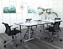 Купить Офисный стол для переговоров  2 600х1 250х750 ЛДСП Серый   (СГПС-30112)