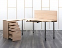 Купить Комплект офисной мебели стол с тумбой  2 300х800х730 ЛДСП Бук   (СПУВКл-17032)