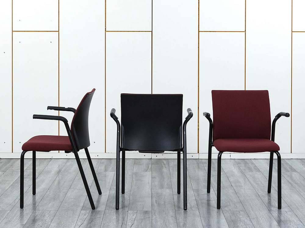 Конференц кресло для переговорной  Красный Ткань SteelCase   (УНТК-23104)