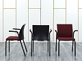 Конференц кресло для переговорной  Красный Ткань SteelCase   (УНТК-23104)