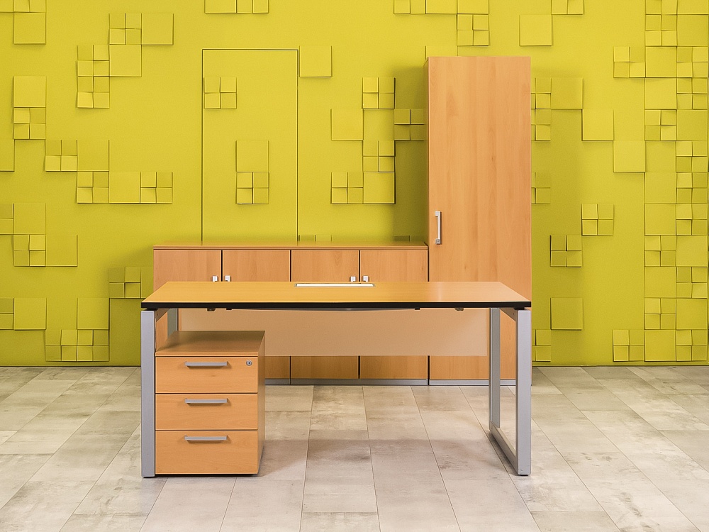 Кабинет руководителя  Steelcase ЛДСП Ольха Франция  КРЛ1-04026