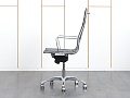 Офисное кресло руководителя  LUXY Кожа Черный Light A  (КРКЧ-11070)