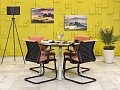 Офисный стол для переговоров 1000x1000x730 ЛДСП Венге Импорт_СГКЕ-130324