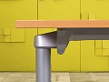 Офисный стол прямой Steelcase ЛДСП Ольха Франция  СППЛ-04026