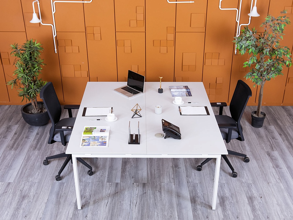 Комплект офисной мебели  1 780х1 600х735 ЛДСП Серый   (КОМС-21055)